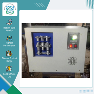 ผลิตในอินเดีย คุณภาพพรีเมียม เครื่องทดสอบความยืดหยุ่น Schildknecht Flex Tester ความถี่การยืด 500 CPM สำหรับยาง หนัง และผ้าเคลือบ - Product Image 4