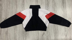 Ensemble de survêtement léger personnalisé pour femme en nylon avec fermeture éclair intégrale, veste courte imprimée coupe-vent et short imperméable à séchage rapide - Product Image 2