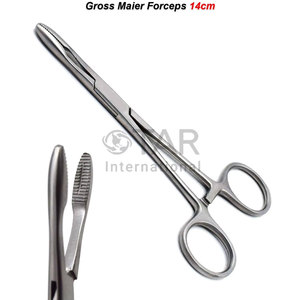 Pinces Gross Maier 14 cm en acier inoxydable de qualité supérieure, instruments chirurgicaux médicaux, prix de gros pour hôpitaux et cliniques Gross Maier - Product Image 1