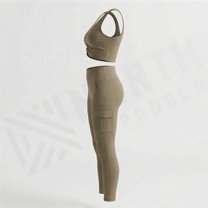 Conjunto de Yoga para Mujer, Personalizado, de Alta Calidad, Secado Rápido, Cómodo, para Gimnasio, Fitness, Ejercicio y Entrenamiento - Product Image 3