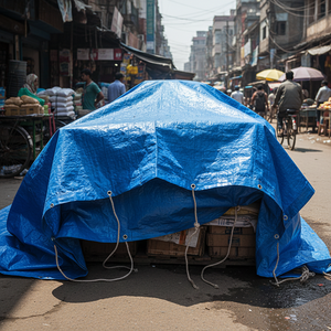 ผ้าใบกันน้ำสำหรับงานหนักกลางแจ้ง ทนความร้อน ผ้าใบกันน้ำสำหรับงานหนัก ผ้าใบแคนวาส พร้อมแผ่นผ้าใบกันน้ำ - Product Image 4