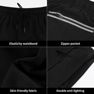 Nouveaux shorts de sport pour hommes de haute qualité, vente en gros, entraînement en salle de sport, haute élasticité, coupe ample, respirants, séchage rapide - Product Image 6