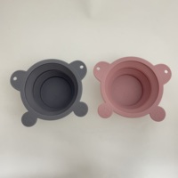 Bol à eau pliable pour animaux de compagnie – Silicone de qualité alimentaire, compatible micro-ondes et congélateur, bol portable pour chien pour les voyages, la randonnée et les promenades quotidiennes