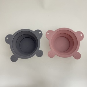 Bol à eau pliable pour animaux de compagnie – Silicone de qualité alimentaire, compatible micro-ondes et congélateur, bol portable pour chien pour les voyages, la randonnée et les promenades quotidiennes - Product Image 1