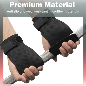 ถุงมือตาข่ายแบบครึ่งนิ้ว สายรัดข้อมือปรับได้ ยกน้ำหนัก ยิม ยูนิเซ็กส์ - Product Image 6