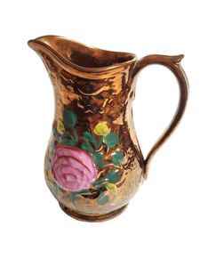 Copper Pitcher With Handle <b>Large</b> Capacity Classic Design For Dining Use - Product Image 5