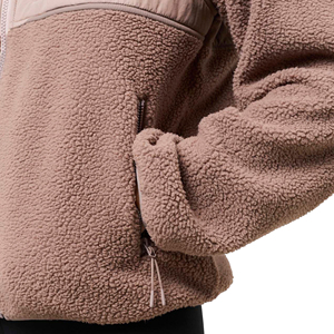 Chaqueta de Forro Polar Acolchada Ligera para Mujer, 260 GSM, 100% Algodón, Secado Rápido, Transpirable, Capa Térmica, Cierre Completo, para Actividades al Aire Libre - Product Image 5