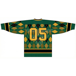 Maillot de hockey sur glace en tissu mesh léger, unisexe, coupe adulte, manches courtes, respirant, grande taille, personnalisable - Product Image 2