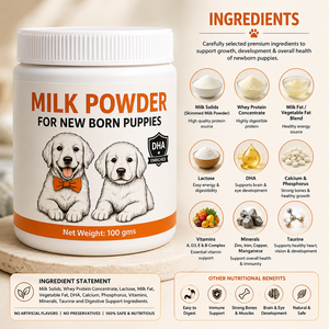 Leche en Polvo Orgánica GMP Alta en Proteínas, Sin Granos, Enriquecida con Vitaminas, para Cachorros y Gatitos, Crecimiento de Articulaciones y Huesos, Inmunidad, Digestión, Piel y Pelaje - Product Image 5