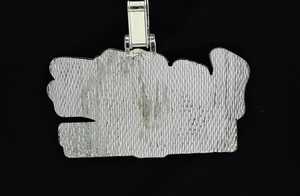 Colgante de Letra Inicial Personalizado de Lujo con Diamantes Moissanite Dvars, Plata de Ley 925, Bañado en Rodio/Oro, Estilo Hip Hop, Unisex - Product Image 5