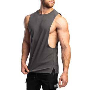 Débardeur de sport sans manches pour homme, coupe ajustée, pour musculation, entraînement, fitness et athlétisme, vente en gros personnalisée - Product Image 1