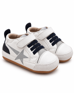 White Pink Baby Casual Shoes Hook Loop Closure Rubber Outsole Leather Upper <b>Arch</b> <b>Support</b> Girls 0-6m - Product Image 5