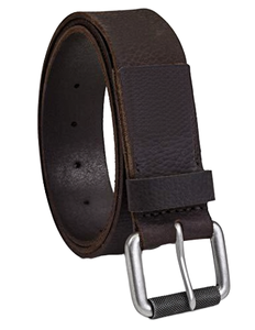 Cinturón Casual de Cuero Genuino para Hombre, Color Marrón Sólido, Hebilla Cuadrada de Acero, Diseño Duradero de una Sola Pieza - Product Image 6