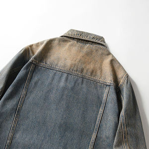 LUXE ATTIRE INDUSTRY Chaquetas Vaqueras Unisex, Cortavientos, Estilo Urbano, Jeans Azules, Moda Casual, Algodón, Primavera, Precio Económico al por Mayor - Product Image 5