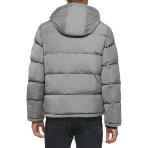 Blouson matelassé à capuche pour homme, tendance et personnalisé, de haute qualité, coupe-vent, avec fermeture éclair, vêtement d'extérieur décontracté pour l'hiver - Product Image 2