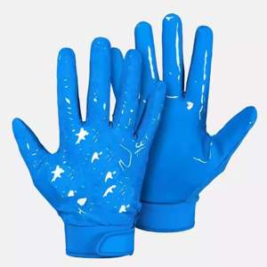 Gants de football américain les plus vendus, nouveau style moderne, gants gaéliques personnalisés imprimés en silicone, prix raisonnable, en cuir - Product Image 3