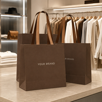 Sacs d'expédition et cadeaux personnalisés avec logo, écologiques, de luxe, avec poignée en ruban, emballage personnalisé pour chaussures et vêtements