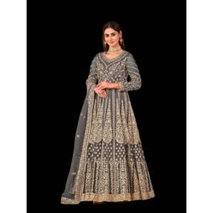 Vestido de Fiesta de Diseño Artesanal con Cintura Imperio y Adornos de Hilo y Lentejuelas - Product Image 6