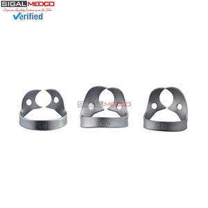 Pinces de contention dentaire manuelles en acier inoxydable allemand Brinker, 6 pièces, rétracteurs de tissus universels pour bicuspides et prémolaires - Product Image 2