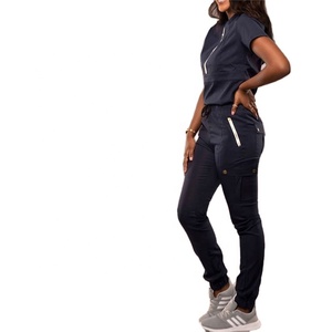 Mujeres de moda Scrubs Medical Scrubs Sets Uniforme de enfermera para el hospital Poliéster Algodón Tejido para traje de laboratorio unisex - Product Image 1