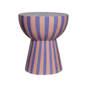 Taburete artesanal con incrustaciones de hueso rosa, mesa auxiliar de resina floral personalizada con nácar, taburete de tambor decorativo al por mayor para sala de estar - Product Image 5