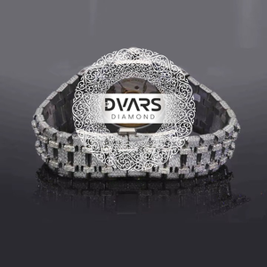 Reloj de Pulsera Automático de Acero Inoxidable Royal, Movimiento Mecánico, Diamante Moissanite Color D VVS1, Cristal de Zafiro, Lujo Premium - Product Image 3