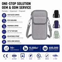 Pochette Faraday en tissu de haute qualité pour téléphone, anti-espionnage, blocage des signaux, sac bandoulière, protection RFID, étui de protection pour les voyages