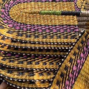 AVAILABLE Sustainable Handmade Seagrass Hand Fan Rustic Woven Straw Cooling Fan For Bridal Shower Party <b>Gift</b> Export From Vietnam - Product Image 6
