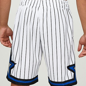 Shorts de basket-ball en maille pour hommes, personnalisables avec logo, haute qualité, respirants, séchage rapide, polyester, vente en gros, 5 pouces - Product Image 2