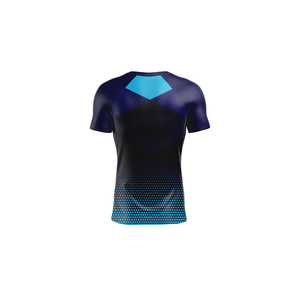 <b>Men's</b> Casual Gym Sports Workout Fitness Training High Elastic Short Sleeve Solid Pattern Sports Wear Muscle <b>Compression</b> T <b>Shirt</b> - Product Image 2