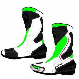 Botas de Motociclismo Deportivas de Cuero para Hombre, Diseño Personalizado con Logotipo de Marca, Botas de Carreras - Product Image 6