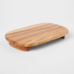Plateforme de présentation alimentaire multifonctionnelle en bois, style Art déco rustique, motif végétal, pour mariage - Product Image 3