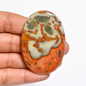 FAIJAN GEMS Jaspe Oceánico Natural en Cabujón, Tamaño Personalizable, Hecho a Mano, Certificado por Terceros para la Fabricación de Joyas al por Mayor - Product Image 2