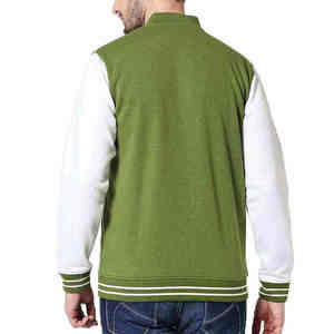 Chaqueta Varsity de Invierno Cálida con Mangas de Lana Unisex, Bordado Personalizado de Alta Calidad - Product Image 3