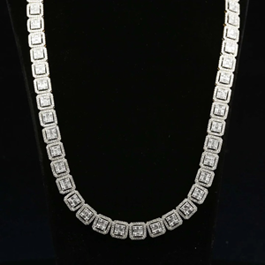 Premium Quality 14MM <b>VVS</b> Moissanite Brilliant Cut Cuban Link <b>Chain</b> Sterling Silver Hip Hop Miami IGI Certified Unisex - Product Image 4