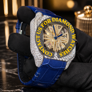 Nuevo Reloj de Lujo con Moissanita y Diamantes Brillantes, Esfera Cuadrada Esqueletizada, Hermoso y Brillante, Regalo de Aniversario Personalizado para Él - Product Image 2