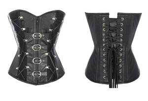 OEM 2026 Hot Selling Customized Logo Women Plus Size Leather <b>Corset</b> Breathable Lace Medium Control Sexy Shaper From Pakistan - Product Image 3