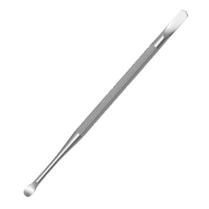 Pousse-cuticules professionnel en acier inoxydable, outil de nettoyage des ongles de précision à double extrémité - Product Image 1