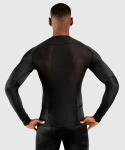 Men Full Sleeve <b>Compression</b> Rash Guard Quick Dry Spandex Polyester <b>Custom</b> Plain Dyed Fitness Wear BJJ Rash Guards MMA Rash Guard - Product Image 4