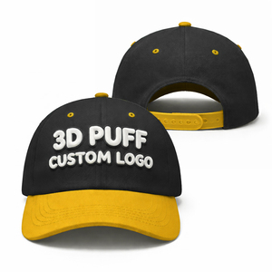 Wholesale Custom Caps Quick Dry Breathable <b>Material</b> Adjustable Casual Outdoor Baseball Caps 3D Puff Printing - Product Image 6