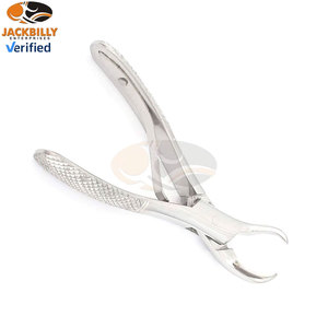 Forceps d'extraction dentaire manuel en acier inoxydable 23S pour molaires inférieures pédiatriques, poignée universelle à ressort en corne de vache, haute qualité - Product Image 6