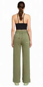 Pantalon de jogging décontracté en coton pour homme ONETEN APPAREL, vert olive, coupe large, taille haute avec cordon de serrage - Product Image 5
