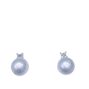 Boucles d'oreilles en perles d'eau douce naturelles de Zhuji, 12-13 mm, rondes, presque parfaites, argent pur, design classique, accessoires de luxe légers - Product Image 5