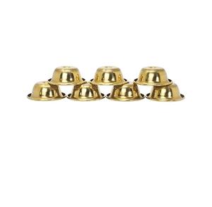 Cuenco decorativo dorado de 7.4 pulgadas para decoración del hogar, frutero moderno para encimera de cocina, organizador de llaves y centro de mesa para entrada. - Product Image 1