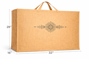 <b>Extra</b> <b>Large</b> Natural Jute Beach Wedding Tote Bag Red <b>Print</b> Eco Friendly Reusable Shopping Grocery Heavy Duty for - Product Image 3