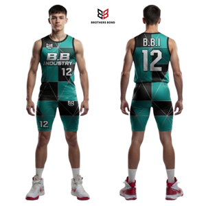 Ensemble Maillot de Basketball Camouflage Vert Sans Manches et Short de Compression avec Numéro pour Homme – Tenue d'Entraînement Athlétique Camo - Product Image 2