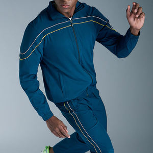 Nuevo Diseño, Chaqueta Deportiva de Nailon Reflectante de 3m para Hombre, Cortavientos, Conjunto de Nailon con Franjas Blancas para Hombre - Product Image 5