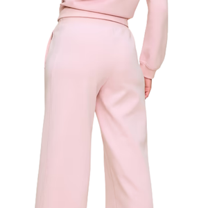 Pantalon de survêtement en molleton pour femme, coupe ample, taille élastique avec cordon de serrage, poches latérales, idéal pour les loisirs et le quotidien - Product Image 4