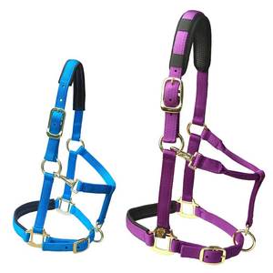 Harnais tissé pour cheval avec boucles dorées et sangles réglables en plusieurs couleurs pour l'équitation - Product Image 3