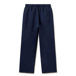 <b>Men's</b> Custom Cotton Pants Garment Dyed <b>Trousers</b> With <b>Wide</b> <b>Leg</b> Fit Washed Texture And Minimal Streetwear Brand Details - Product Image 1